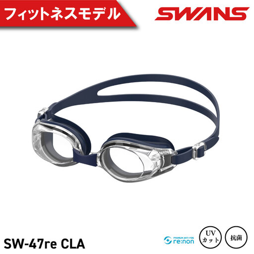 SWANS ゴーグル スイミングゴーグル SW-47re CLA