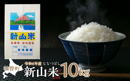 [令和6年産 新米]新山米(ななつぼし)約10kg [ ふるさと納税 人気 おすすめ ランキング 北海道 壮瞥 新米 白米 ななつぼし 甘い おにぎり おむすび こめ 贈り物 贈物 贈答 ギフト 大容量 詰合せ セット 北海道 壮瞥町 送料無料 ]