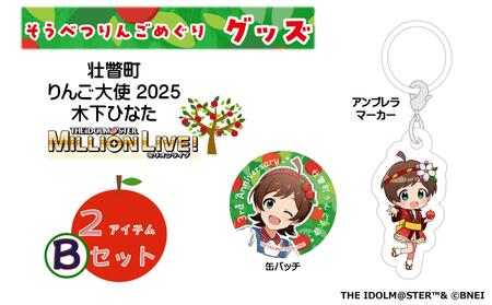 壮瞥町りんご大使2025「木下ひなた」りんごめぐりグッズ2アイテムBセット SB