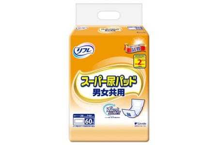 リフレ スーパー尿パッド男女共用60枚×2パック