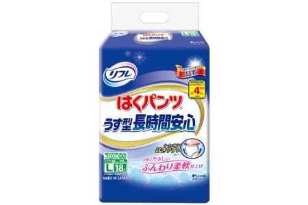 リフレ はくパンツうす型長時間安心L18枚×2パック