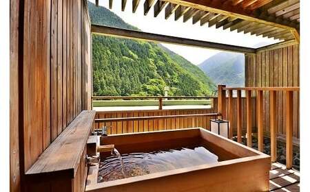ホテル 宿泊券 サンリバー大歩危 ペア宿泊券 露天風呂付客室 1泊2食付 徳島県 三好市