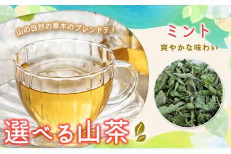 山茶 ミント 1パック NARUMIFARM[30日以内に出荷予定(土日祝除く)]お茶 茶 ハーブティー 自然栽培 ブレンドティー ブレンド オーガニック 飲料 飲み物 お家時間 徳島県 上勝町 送料無料