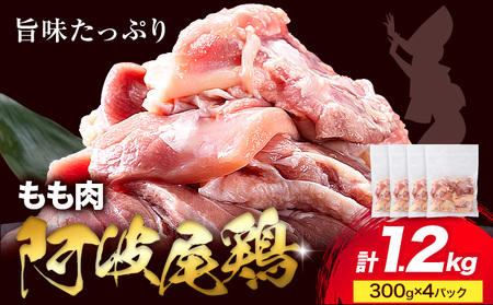 阿波尾鶏 冷凍 もも肉 300g×4パック [30日以内に出荷予定(土日祝除く)]