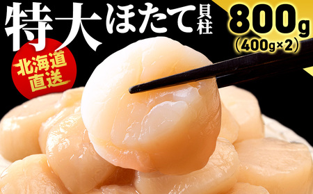 北海道産 ホタテ貝柱 800g (400g×2パック) [小田切水産] ほたて貝柱 帆立 玉冷 小分け