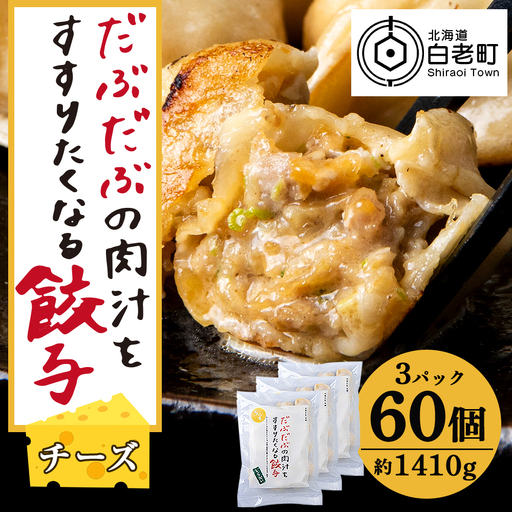 だぶだぶな肉汁をすすりたくなる餃子ちぃーず60個入（20個入×3パック） BE010