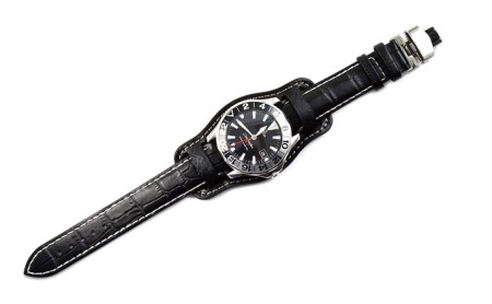 腕時計用レザーベース＜時計ベルト幅20mm用＞腕時計 レザー ベース ビンテージ ブラック ブラウン キャメル バンナイズ VanNuys ビンテージブラウン