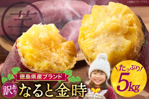 さつまいも 訳あり なると金時 甘藷 5kg [増田 和記 徳島県 北島町 29bb0002]