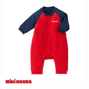 ミキハウス バックロゴカバーオール