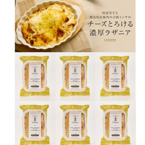 阿波黒牛と徳島県産豚肉の合挽ミンチのチーズとろける濃厚ラザニア[配送不可地域:離島]