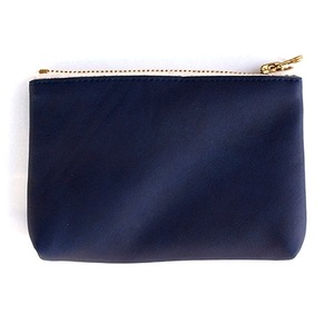 上質で抜群の使い心地 藍染革(本革)のポーチ_装飾品・工芸品 服飾小物 _