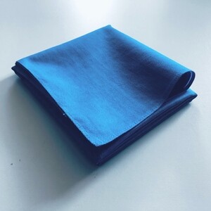 藍染めハンカチ(ヘリンボーン)_装飾品・工芸品 服飾小物 _