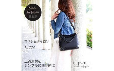 LIME(ライム) 撥水ナイロン2wayショルダーバッグ ブラック