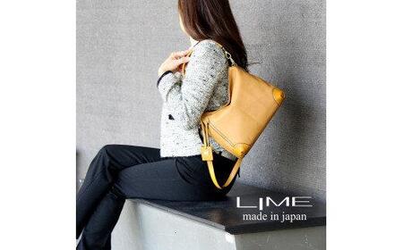 LIME(ライム) シルクレザー 2wayショルダーバッグ キャメル