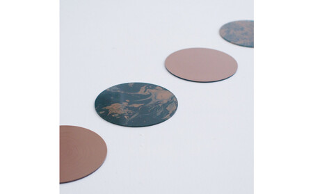 墨流しコースター