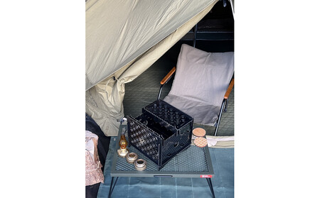 3WAY焚火BOX和柄スタンダードセット+グリル鉄板S和柄4.5mm厚(オプション品)