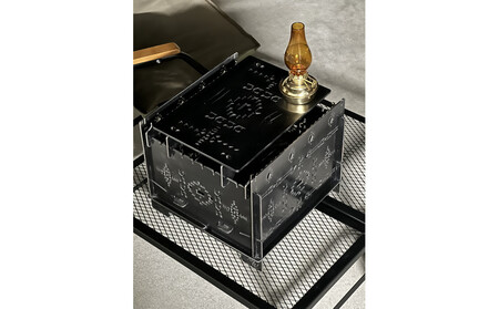 3WAY焚火BOXオルテガ柄 スタンダードセット+グリル鉄板Lオルテガ柄4.5mm厚(オプション品)