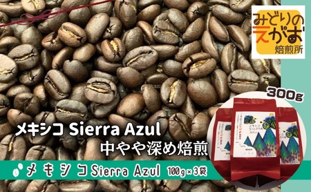 50度お湯洗い焙煎豆 メキシコ Sierra Azul 中やや深め焙煎