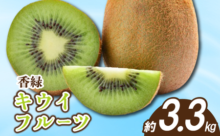 先行予約 キウイ 約3.3kg キウイフルーツ グリーンキウイ 香緑キウイ 11月下旬〜1月中旬 配送 家庭用 香川県 丸亀市