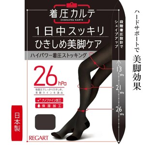 [メディックピエドシリーズ]ハイパワー着圧PS M~Lサイズ ブラック ストッキング 日用品 美容 生活用品 健康用品 健康グッズ スポーツ 旅行 トラベル 保湿加工 着圧 美脚効果