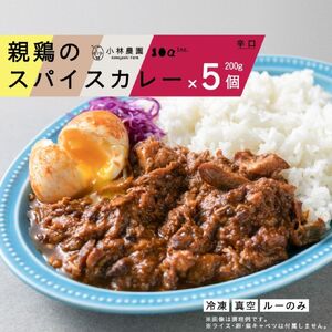 [1294]親鶏のスパイスカレー(辛口)5個セット