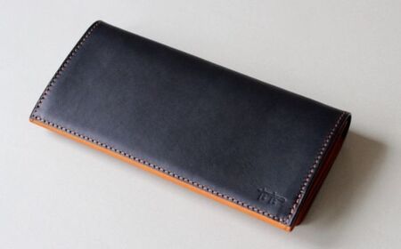 tanikoオリジナル バイカラー長財布(紺×赤茶) [AXAP014] 長財布 長財布 長財布 長財布