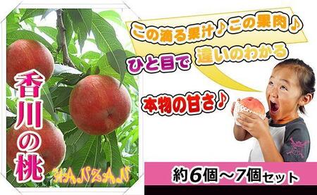 [滴る果汁とあふれる果肉が自慢のもも]大玉の桃2kgセット[先行予約・2026年6月下旬より順次発送]秀品(約6〜7個入り)