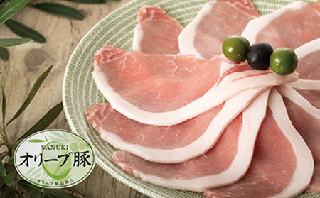 [ギフト用]豚肉 オリーブ豚 ローススライス 600g(600g×1)[化粧箱入り][配送不可:離島] 