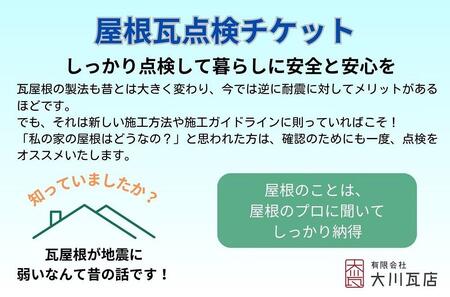 屋根点検チケット(平屋建て)