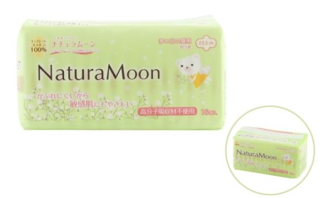 ナチュラムーン生理用品　昼用羽付き16個入×6個 ファッション 女性 レディース 雑貨 日用品 防災 防災グッズ 