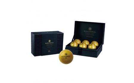 ゴルフボール kasco ROYAL 6個入 化粧箱 ゴールド キャスコ ロイヤル3 贈答 高弾道 ソフト 公認球 3コア 2カバー