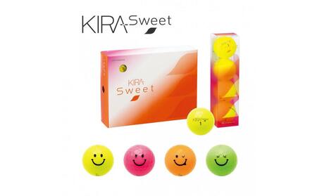 ゴルフボール KIRA SWEET KIRAキャラ[イエロー]1ダース レディース 高反発 高輝度 超反発 ソフト kasco キャスコ株式会社