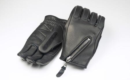 ライディンググローブ カカザン バイク用 【カラー：ブラック×ブラック／サイズ：L】(スリーシーズン向け)