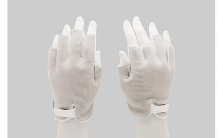 PCワーク向けグローブ Wearable Workspace Glove (サイズM×ライトグレー)