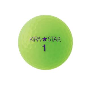 ゴルフ ボール カラーボール KIRA STAR 12球入 1ダース[カラー:ライム]キャスコ KASCO 高弾道 ユニセックス 初心者 かわいい 2ピース 1コア 1カバー 見える ソフト ヘッドスピード さぬき市