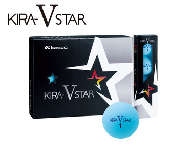 ゴルフボール KIRA STAR V 12球入 2ダース (計24球)[アクア]ゴルフ キャスコ kasco | ゴルフボール