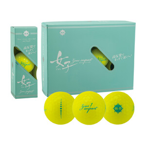 ゴルフボール ゼウスインパクト Zeusimpact女子3 12球入 3ダース (計36球)【パールイエロー】 ゴルフ キャスコ kasco