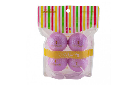 ゴルフボール KIRA candy ラベンダー 12球入 (4個×3袋)レディース キャスコ kasco