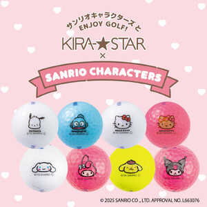ゴルフボール KIRA★STAR×SANRIO CHARACTERS 8種 各3球(計24球) サンリオ