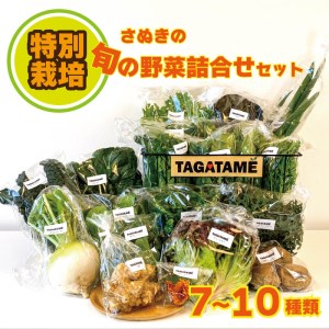  野菜 特別栽培 セット 詰め合わせ  無農薬 7～10種類 TAGATAME タガタメ