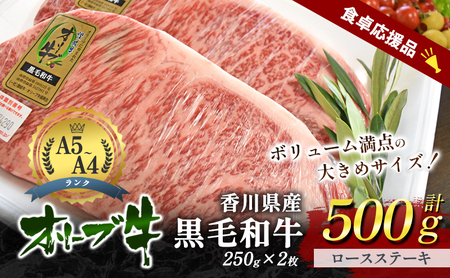 「9月30日までの期間限定」香川県産黒毛和牛オリーブ牛「ロースステーキ 250g×2枚」数量限定 サーロインステーキ お肉 牛肉