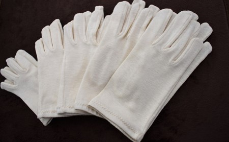 自然の肌触りオーガニックコットン手袋(1双) 3Sサイズ