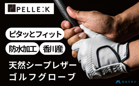 【KURODA】藤巻百貨店別注ゴルフグローブ（全天候型） ファッション小物  ホワイト　23cm