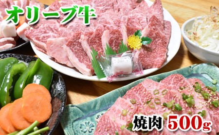 [発送月が選べる]香川県産黒毛和牛オリーブ牛焼肉 500g 10月配送