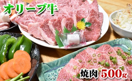 [発送月が選べる]香川県産黒毛和牛オリーブ牛焼肉 500g 11月配送