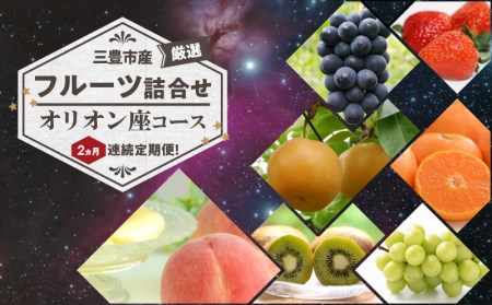 三豊市産の厳選フルーツ詰合せ♪２ヶ月連続定期便！【オリオン座コース】_M102-0021