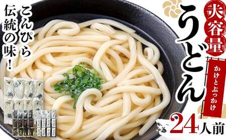 大容量 うどん 24人前[かけとぶっかけ] 麺 手打ち 生麺 うどん うどんつゆ かけつゆ 食品 名産品 四国 F5J-962