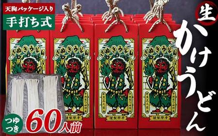 天狗パッケージ入り [大容量60人前かけうどん] うどん 麺 麺類 加工品 食品 F5J-968