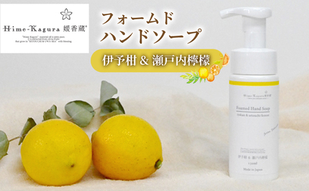 媛香蔵 フォームドハンドソープ( 伊予柑 & 瀬戸内 檸檬 の香り)150ml |ハンドソープ 石鹸 せっけん 除菌 柑橘 ローズマリー 香り アミノ酸 愛媛県 松山市 