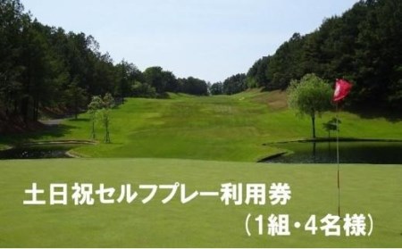 [ゴルフ利用券]エリエール ゴルフクラブ松山 土日祝セルフプレー利用券4名1組 